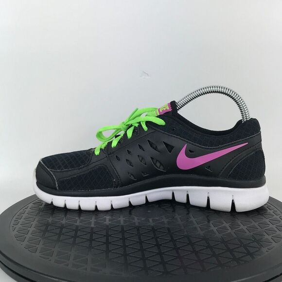 Nike Flex 2013 Black/Pink Athletic Running Shoes 580440-009 Women's Size 7 - Picture 9 of 12
